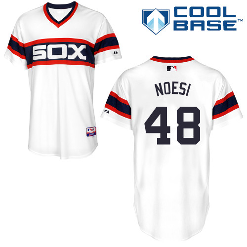 Hector Noesi #48 MLB Jersey-Chicago White Sox Men's Authentic Alternate Home Baseball Jersey